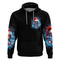 Skull Santa Girl Hoodie Iam A Sweet Girl But If You Piss Me Off, I Alway Full Of Crazy - Wonder Print Shop