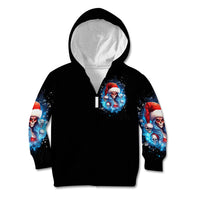 Skull Santa Girl Kid Hoodie Iam A Sweet Girl But If You Piss Me Off, I Alway Full Of Crazy - Wonder Print Shop
