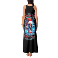 Skull Santa Girl Tank Maxi Dress Iam A Sweet Girl But If You Piss Me Off, I Alway Full Of Crazy - Wonder Print Shop