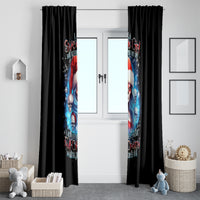 Skull Santa Girl Window Curtain Iam A Sweet Girl But If You Piss Me Off, I Alway Full Of Crazy - Wonder Print Shop