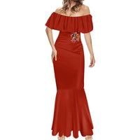 Skeleton Santa Claus Mermaid Dress I'm Just Here For The Ho Ho Ho - Wonder Print Shop