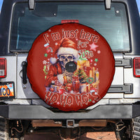 Skeleton Santa Claus Spare Tire Cover I'm Just Here For The Ho Ho Ho - Wonder Print Shop