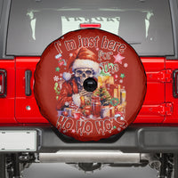 Skeleton Santa Claus Spare Tire Cover I'm Just Here For The Ho Ho Ho - Wonder Print Shop