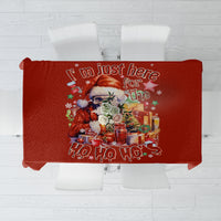 Skeleton Santa Claus Tablecloth I'm Just Here For The Ho Ho Ho - Wonder Print Shop