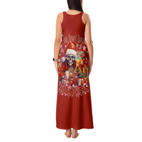Skeleton Santa Claus Tank Maxi Dress I'm Just Here For The Ho Ho Ho - Wonder Print Shop