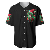 Skull Santa Girl Baseball Jersey Is This Jolly Enough - Wonder Print Shop