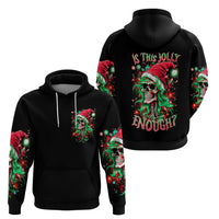 Skull Santa Girl Hoodie Is This Jolly Enough - Wonder Print Shop