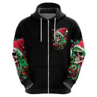 Skull Santa Girl Hoodie Is This Jolly Enough - Wonder Print Shop