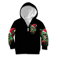 Skull Santa Girl Kid Hoodie Is This Jolly Enough - Wonder Print Shop