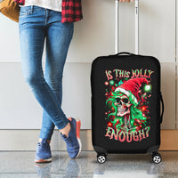 Skull Santa Girl Luggage Cover Is This Jolly Enough - Wonder Print Shop