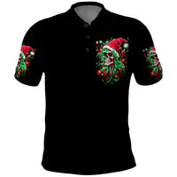 Skull Santa Girl Polo Shirt Is This Jolly Enough - Wonder Print Shop