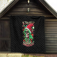 Skull Santa Girl Quilt Is This Jolly Enough - Wonder Print Shop