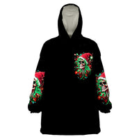 Skull Santa Girl Wearable Blanket Hoodie Is This Jolly Enough - Wonder Print Shop