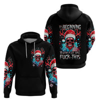 Skull Santa Claus Hoodie It's Beginning To Look A Lot Like Fuck This - Wonder Print Shop
