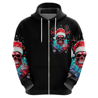 Skull Santa Claus Hoodie It's Beginning To Look A Lot Like Fuck This - Wonder Print Shop