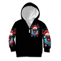 Skull Santa Claus Kid Hoodie It's Beginning To Look A Lot Like Fuck This - Wonder Print Shop