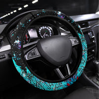 Skull Santa Claus Steering Wheel Cover It's Beginning To Look A Lot Like Fuck This - Wonder Print Shop