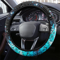 Skull Santa Claus Steering Wheel Cover It's Beginning To Look A Lot Like Fuck This - Wonder Print Shop