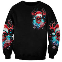 Skull Santa Claus Sweatshirt It's Beginning To Look A Lot Like Fuck This - Wonder Print Shop