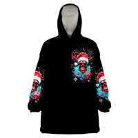 Skull Santa Claus Wearable Blanket Hoodie It's Beginning To Look A Lot Like Fuck This - Wonder Print Shop