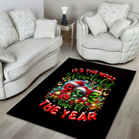 Skull Santa Claus Area Rug It's The Most Time Of The Year - Wonder Print Shop