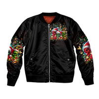 Skull Santa Claus Bomber Jacket It's The Most Time Of The Year - Wonder Print Shop