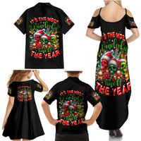 Skull Santa Claus Family Matching Summer Maxi Dress and Hawaiian Shirt It's The Most Time Of The Year - Wonder Print Shop