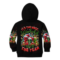 Skull Santa Claus Kid Hoodie It's The Most Time Of The Year - Wonder Print Shop