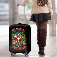 Skull Santa Claus Luggage Cover It's The Most Time Of The Year - Wonder Print Shop