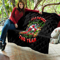 Skull Santa Claus Quilt It's The Most Time Of The Year - Wonder Print Shop