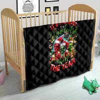 Skull Santa Claus Quilt It's The Most Time Of The Year - Wonder Print Shop
