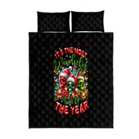 Skull Santa Claus Quilt Bed Set It's The Most Time Of The Year - Wonder Print Shop
