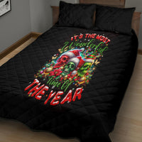 Skull Santa Claus Quilt Bed Set It's The Most Time Of The Year - Wonder Print Shop