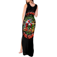Skull Santa Claus Tank Maxi Dress It's The Most Time Of The Year - Wonder Print Shop