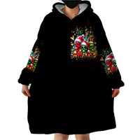Skull Santa Claus Wearable Blanket Hoodie It's The Most Time Of The Year - Wonder Print Shop