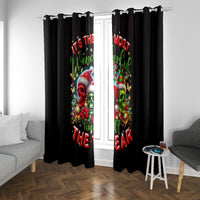 Skull Santa Claus Window Curtain It's The Most Time Of The Year - Wonder Print Shop