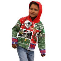 Skeleton Santa Claus Kid Hoodie Moodboard Skull Ugly Christmas - Wonder Print Shop