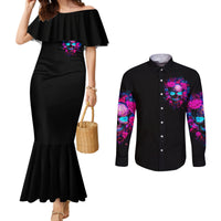 sugar-skull-couples-matching-mermaid-dress-and-long-sleeve-button-shirt-my-attitude-is-as-big-as-my-butt-youve-been-warned