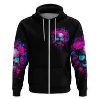 Sugar Skull Hoodie My Attitude Is As Big As My Butt You've Been Warned - Wonder Print Shop