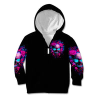 Sugar Skull Kid Hoodie My Attitude Is As Big As My Butt You've Been Warned - Wonder Print Shop
