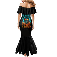 Flame Skull Mermaid Dress Never Mistake My Kindness For Weakness The Beast In Me Is Sleeping Noe Dead - Wonder Print Shop