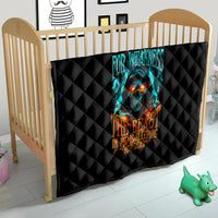 Flame Skull Quilt Never Mistake My Kindness For Weakness The Beast In Me Is Sleeping Noe Dead - Wonder Print Shop