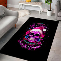 Sugar Skull Santa Area Rug I Wan't To Be A Nice Person But Everyone Is Just So Stupid - Wonder Print Shop