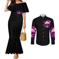 sugar-skull-santa-couples-matching-mermaid-dress-and-long-sleeve-button-shirt-i-want-to-be-a-nice-person-but-everyone-is-just-so-stupid