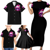 Sugar Skull Santa Family Matching Short Sleeve Bodycon Dress and Hawaiian Shirt I Wan't To Be A Nice Person But Everyone Is Just So Stupid - Wonder Print Shop