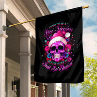 Sugar Skull Santa Garden Flag I Wan't To Be A Nice Person But Everyone Is Just So Stupid - Wonder Print Shop