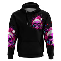 Sugar Skull Santa Hoodie I Wan't To Be A Nice Person But Everyone Is Just So Stupid - Wonder Print Shop