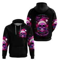 Sugar Skull Santa Hoodie I Wan't To Be A Nice Person But Everyone Is Just So Stupid - Wonder Print Shop