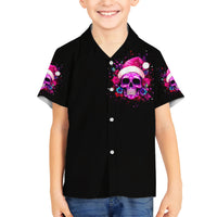 Sugar Skull Santa Kid Hawaiian Shirt I Wan't To Be A Nice Person But Everyone Is Just So Stupid - Wonder Print Shop