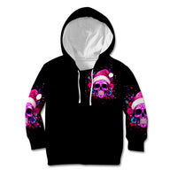 Sugar Skull Santa Kid Hoodie I Wan't To Be A Nice Person But Everyone Is Just So Stupid - Wonder Print Shop